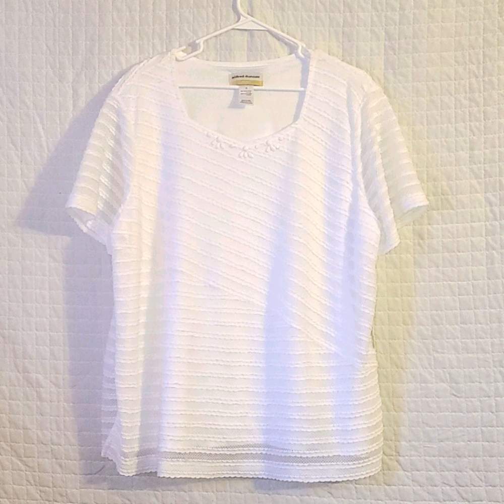 *New* Alfred Dunner white top